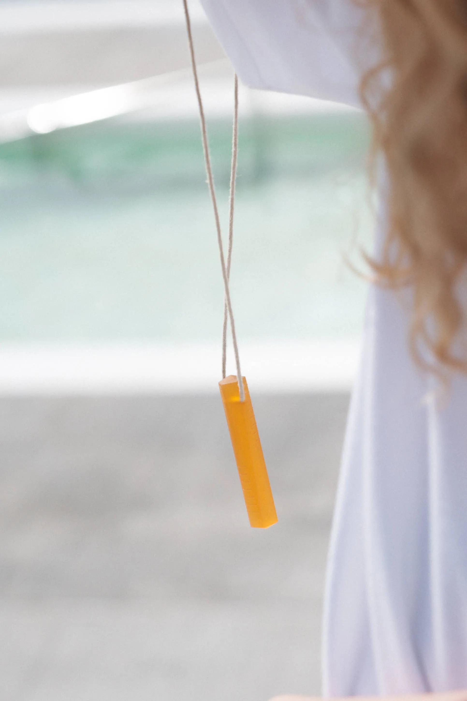 The Santo: Natural Rubber Sensory Chew Necklace Two Pack