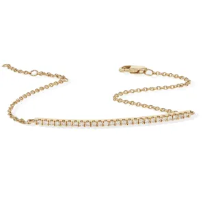Thin Diamond Bar Bracelet