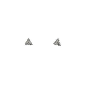 Three Stone Diamond Earring Cluster