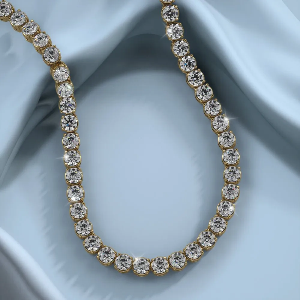 Timeless Dreams Riviera Diamond Necklace with 8.58 ct.(finished) 2.5mm