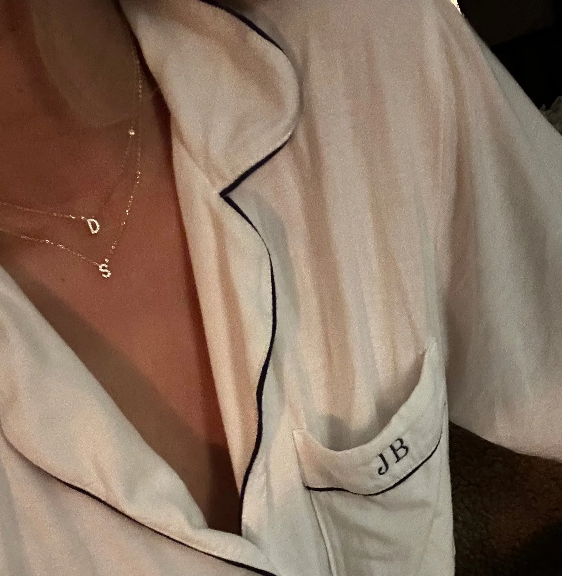 Tiny Diamond Letter Necklace