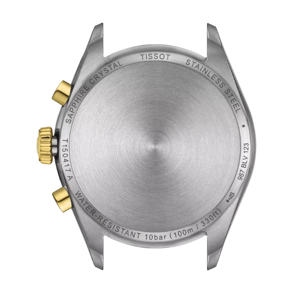 Tissot PR 100 Two-tone Stainless Steel Silver Dial Chronograph Quartz Watch for Gents - T150.417.22.031.00