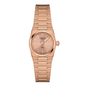 Tissot PRX Gold Stainless Steel Pink Dial Quartz Watch for Ladies - T137.010.33.506.00