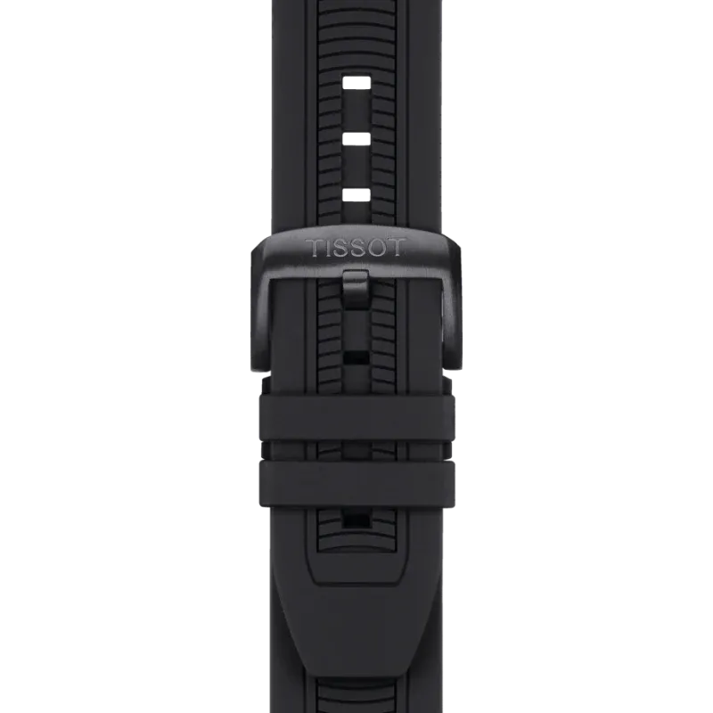 Tissot T-Race Black Silicone Strap Black Dial Chronograph Quartz Watch for Gents - T115.417.37.061.03