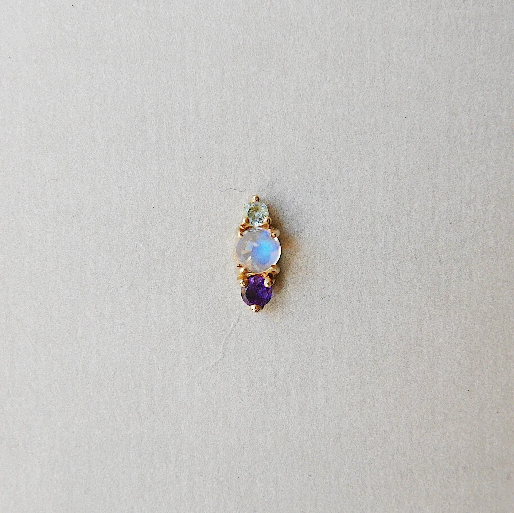 Trio Moonstone Earring
