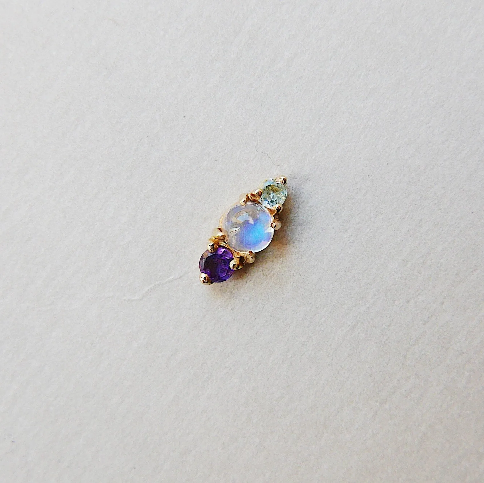 Trio Moonstone Earring