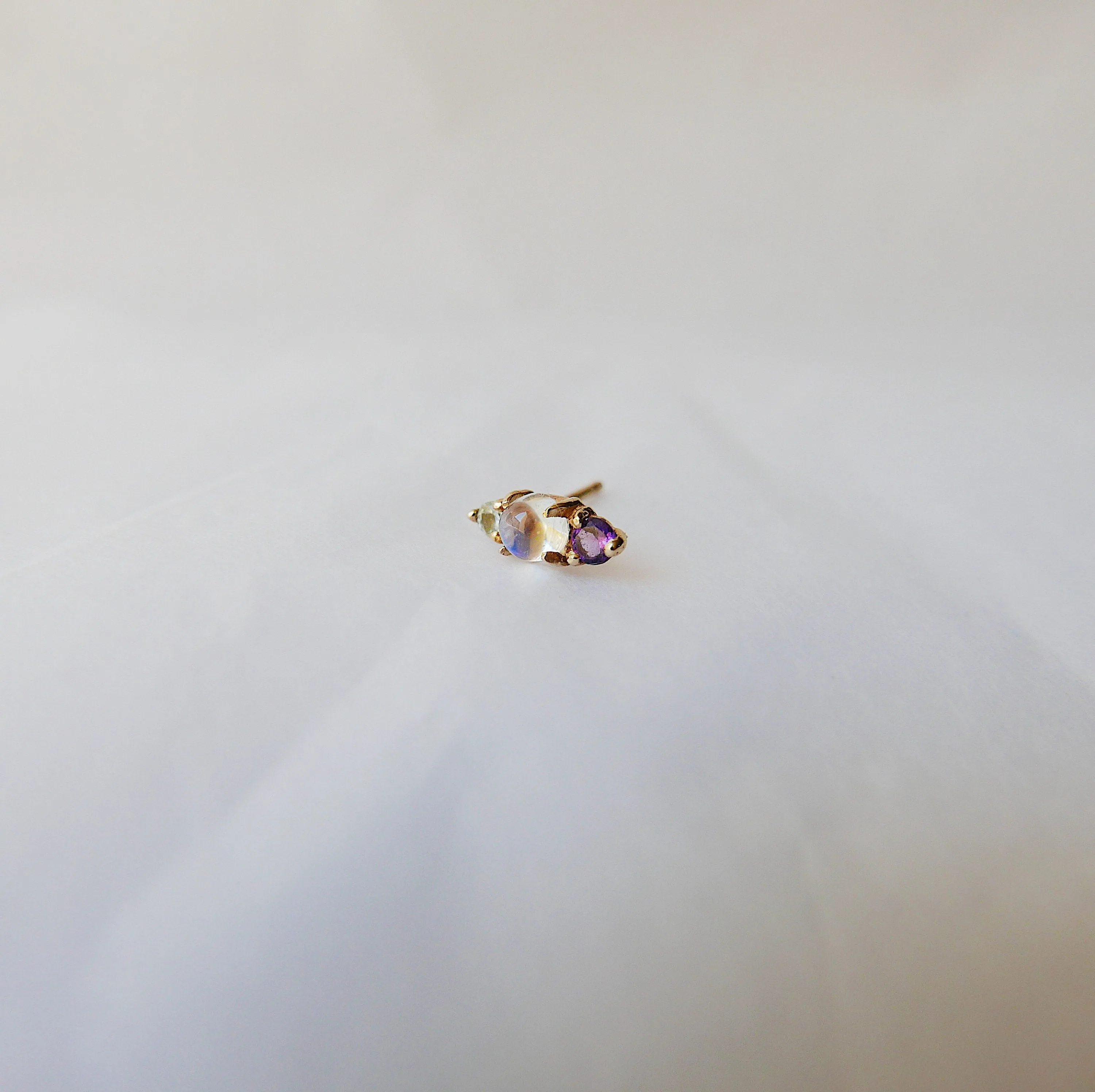 Trio Moonstone Earring