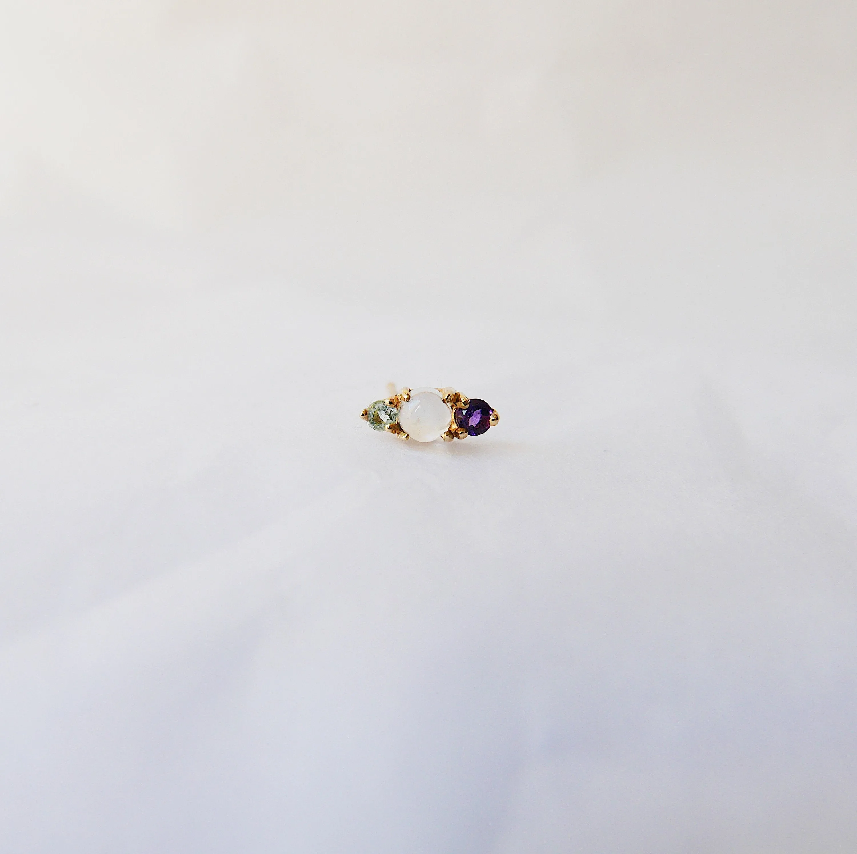 Trio Moonstone Earring