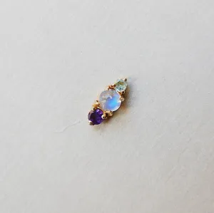 Trio Moonstone Earring