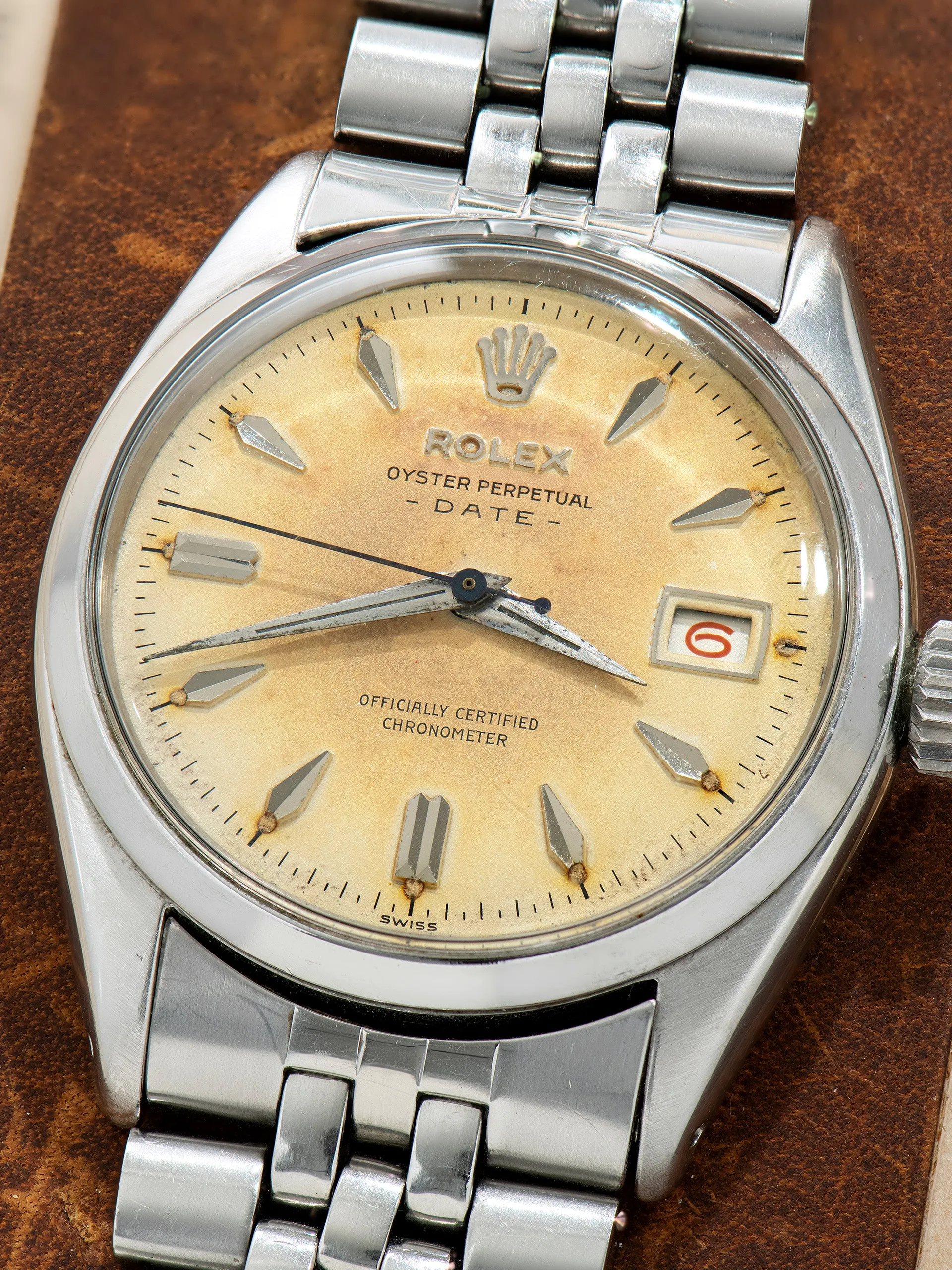 Tropical 1956 Rolex Oyster Perpetual Date (Ref. 6534) "OCC" Dial W/ Roulette Date Wheel