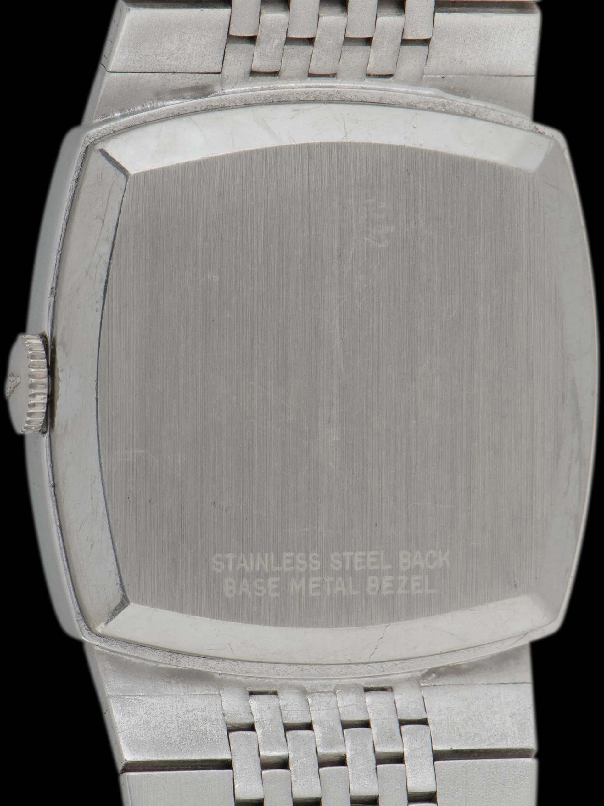 Tropical 1960s Longines Stainless Steel Bracelet Watch "Cal. 18L" (Ref. 1075) Blue "Mosaic" Diamond Dial