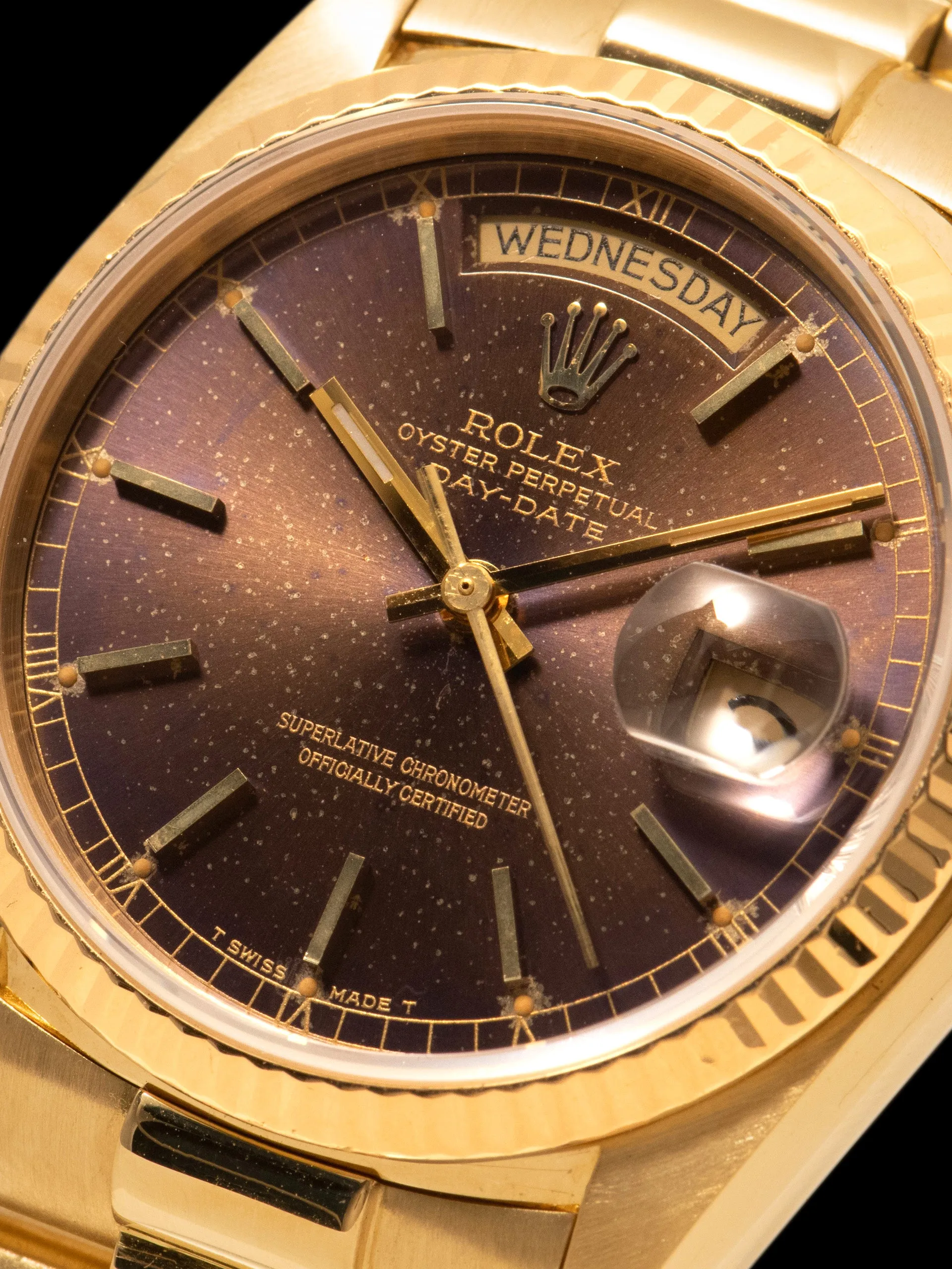 Tropical 1981 Rolex Day-Date (Ref. 18038) 18K YG "Purple Haze"