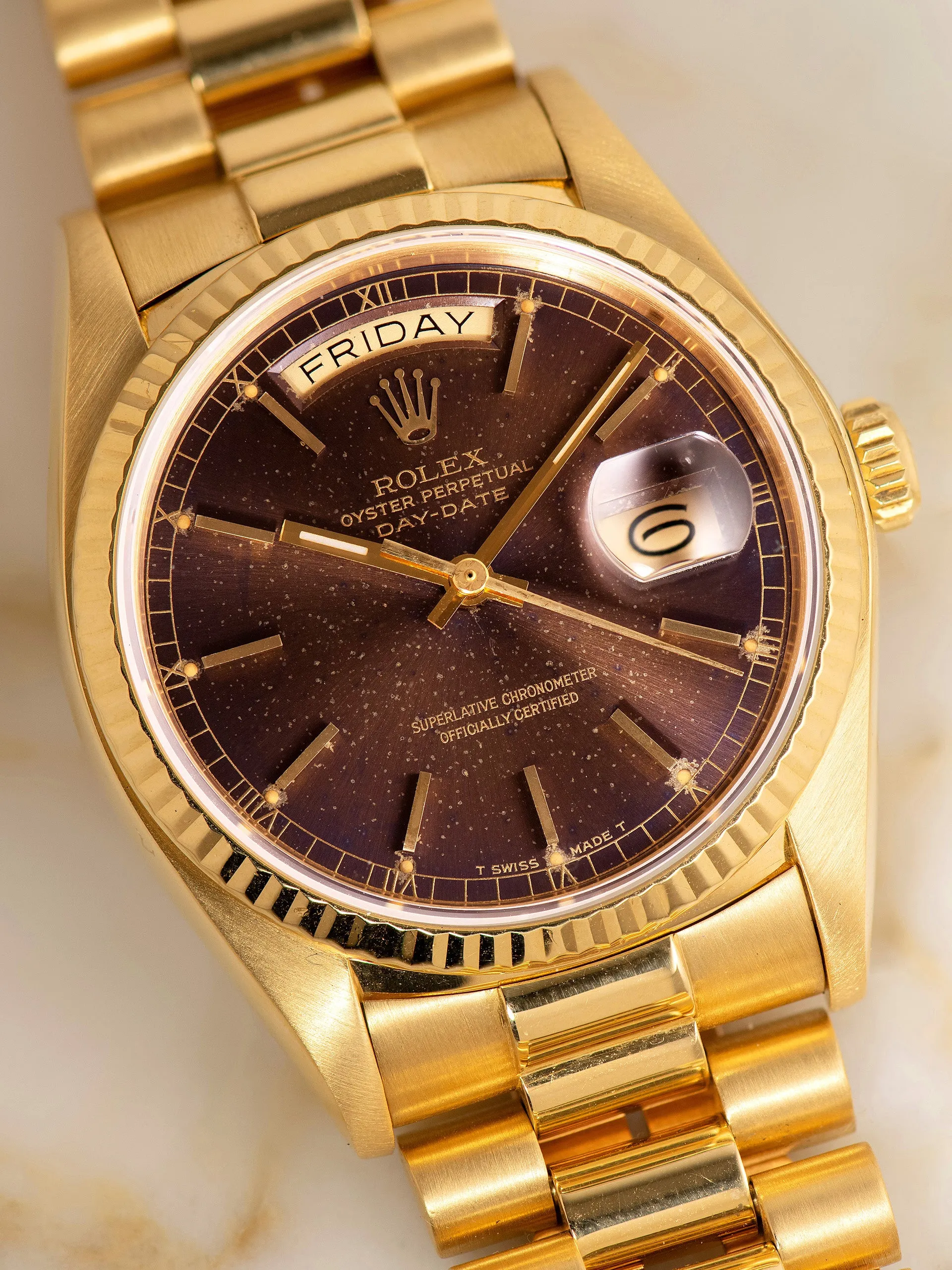 Tropical 1981 Rolex Day-Date (Ref. 18038) 18K YG "Purple Haze"