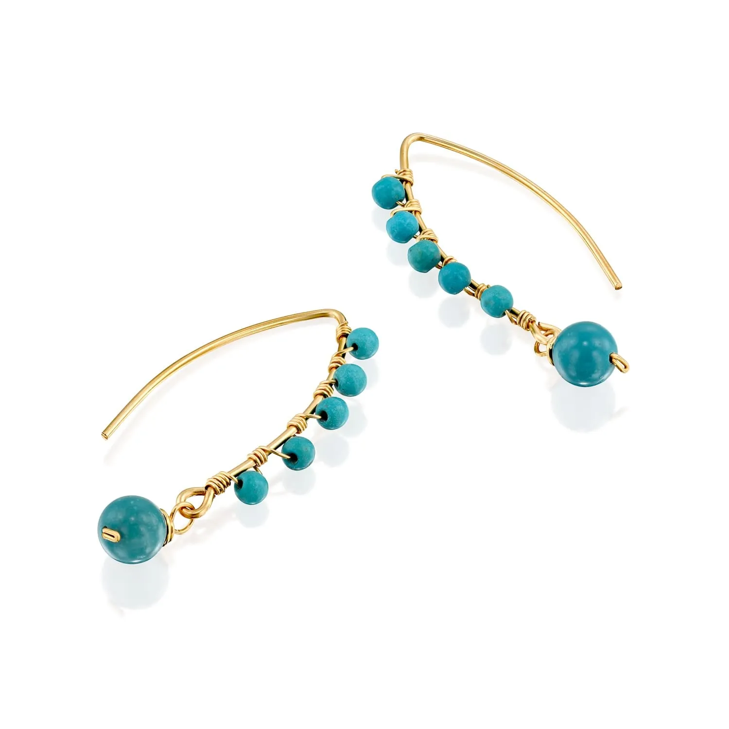 Turquoise Beaded Earrings