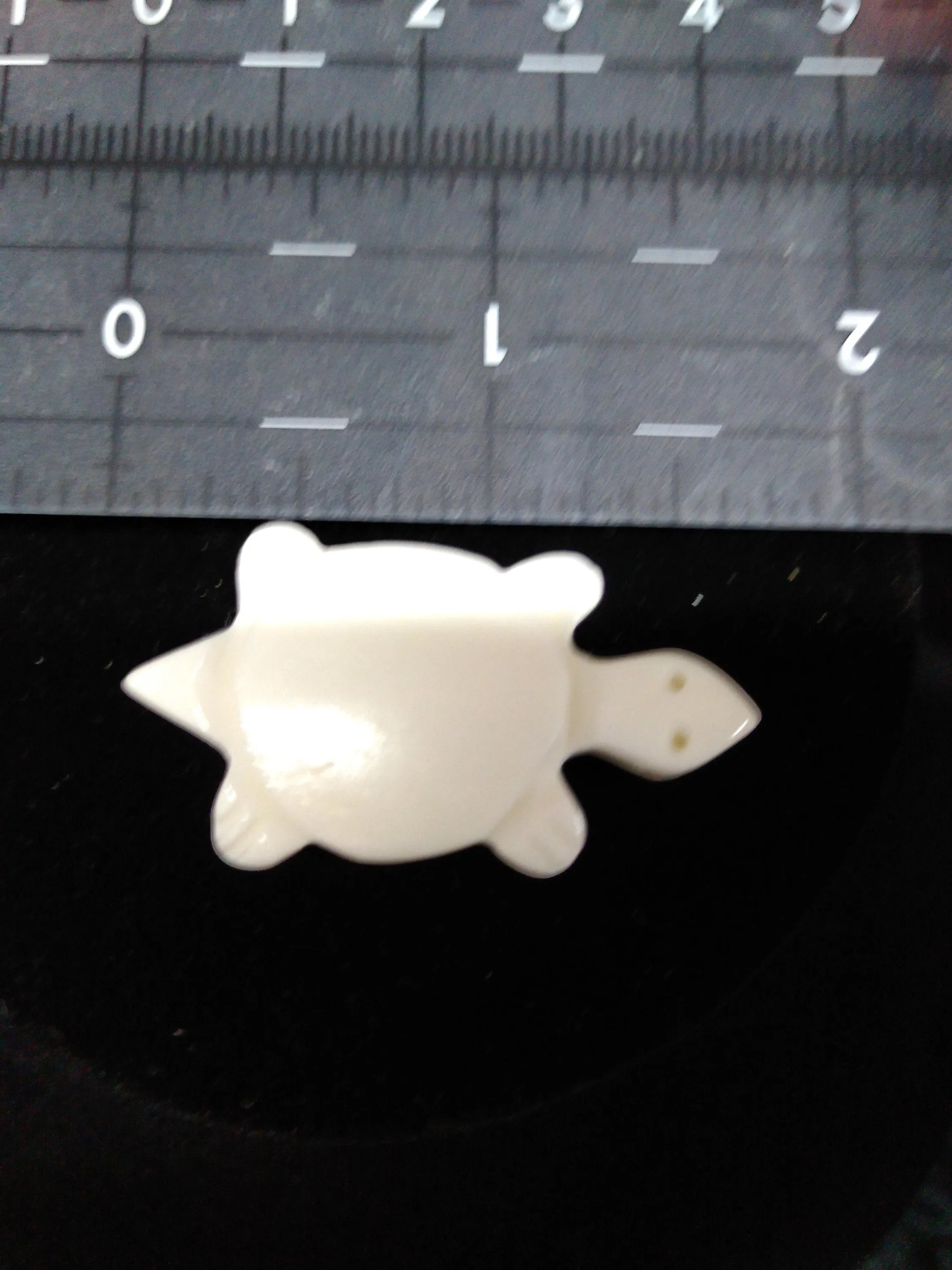 Turtle Pendant, white cow bone, Hand Carved for Necklaces, Bracelets, Earrings, Broaches, Chokers