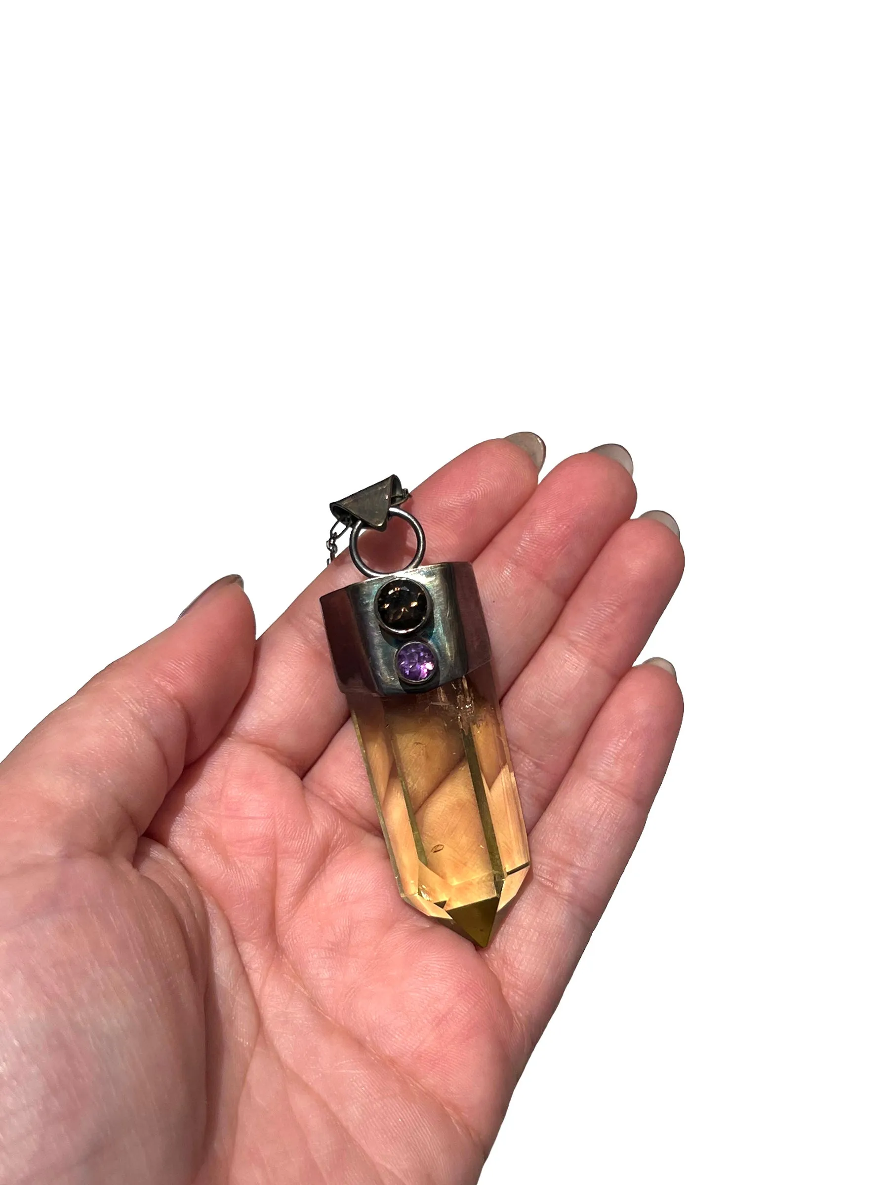 UNEVEN JEWELRY - Citrine Tower Necklace