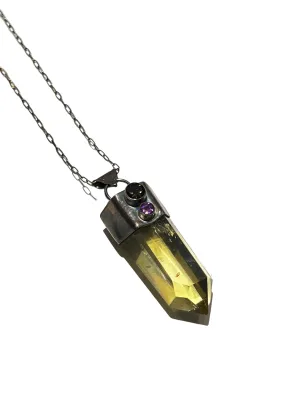 UNEVEN JEWELRY - Citrine Tower Necklace