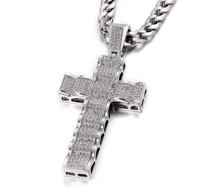 💎Unisex HipHop Cuban Iced Out Crystal Chain