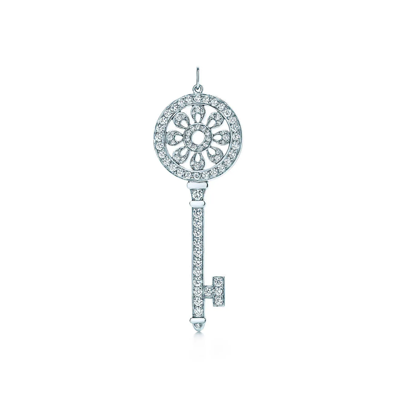 Unlock Happiness Petals Key Pendant Necklace