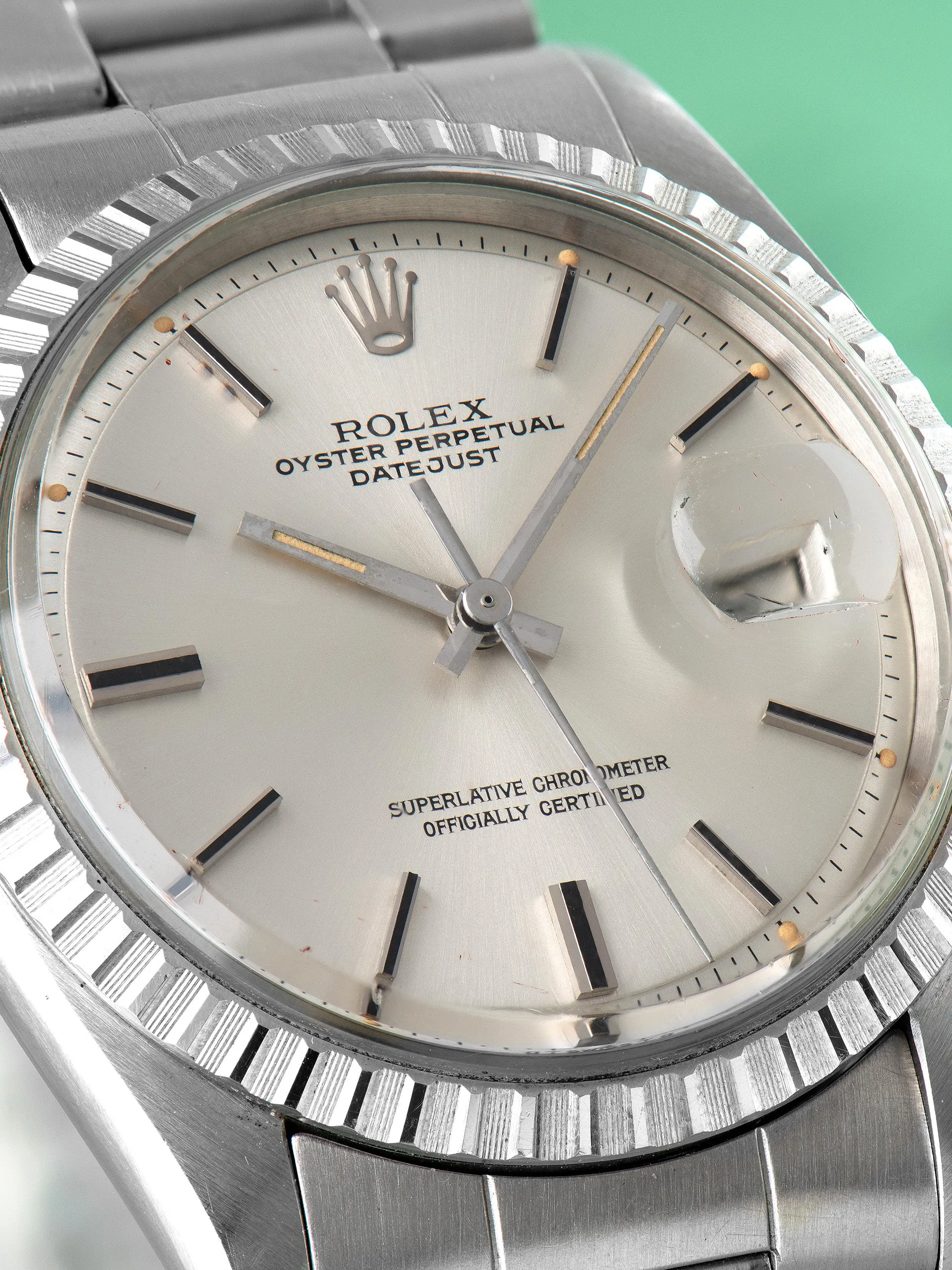 *Unpolished* 1975 Rolex Datejust (Ref. 1603) Silver "Sigma" Dial