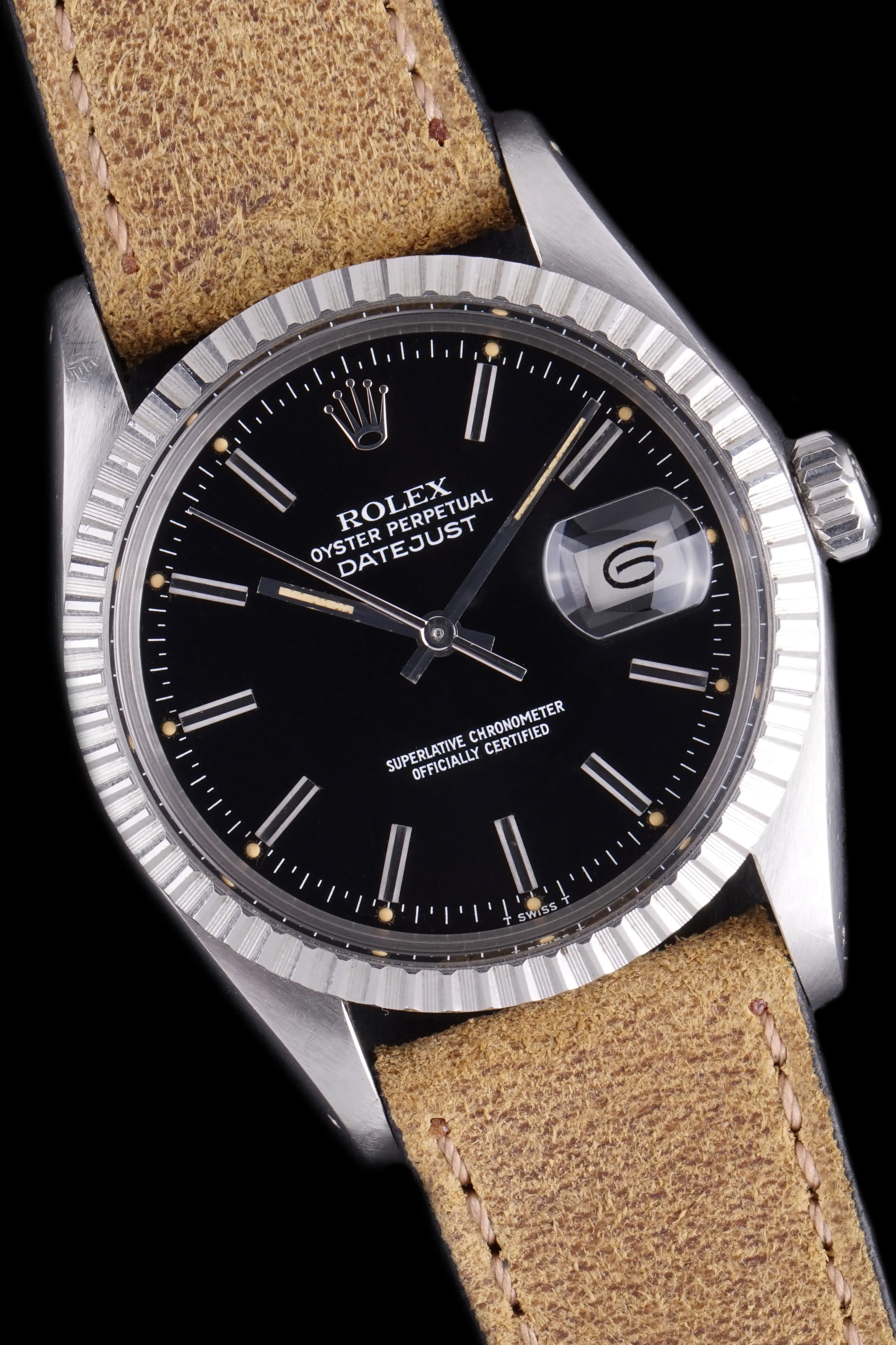 *Unpolished* 1978 Rolex Datejust (Ref. 16030) Black Dial