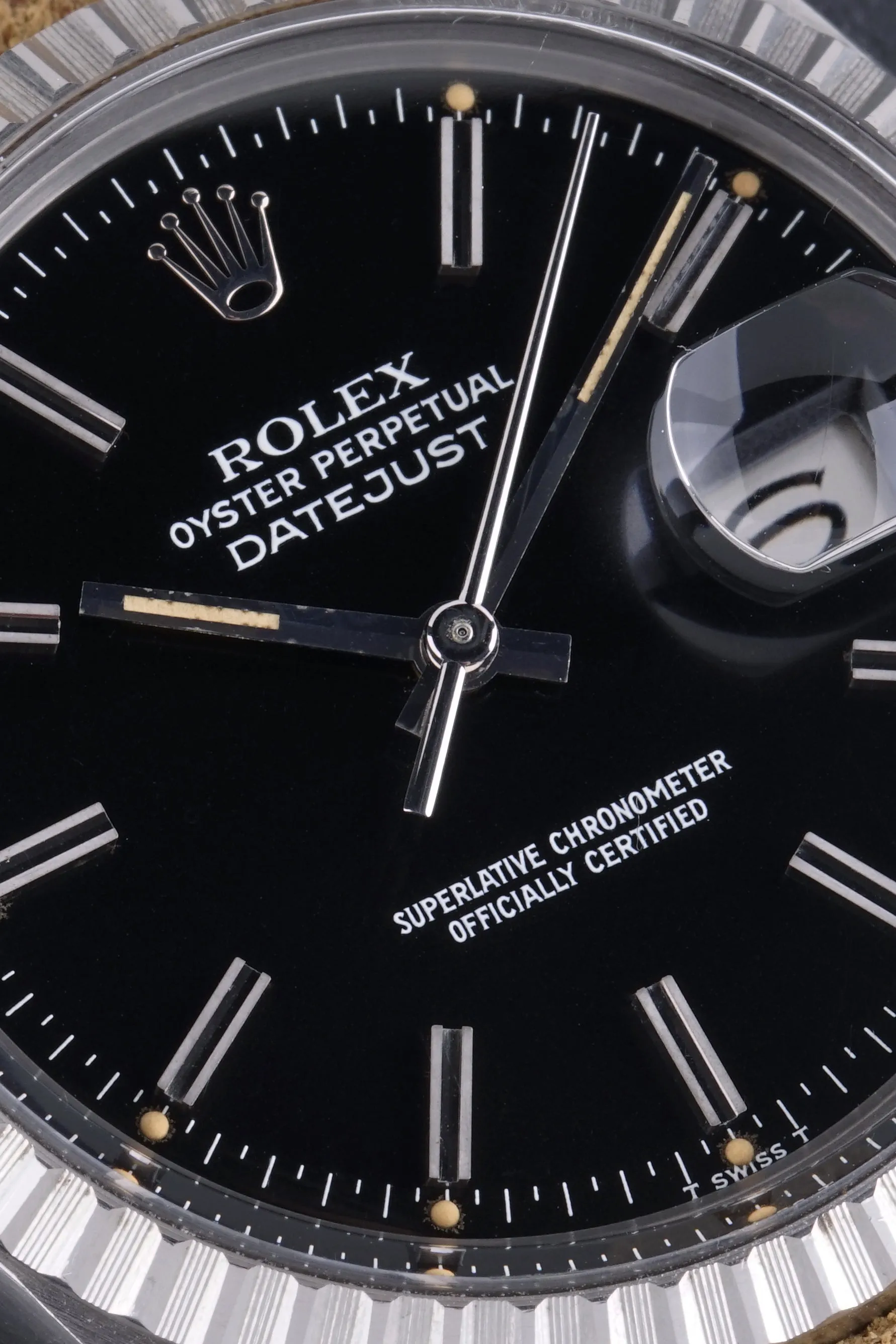 *Unpolished* 1978 Rolex Datejust (Ref. 16030) Black Dial