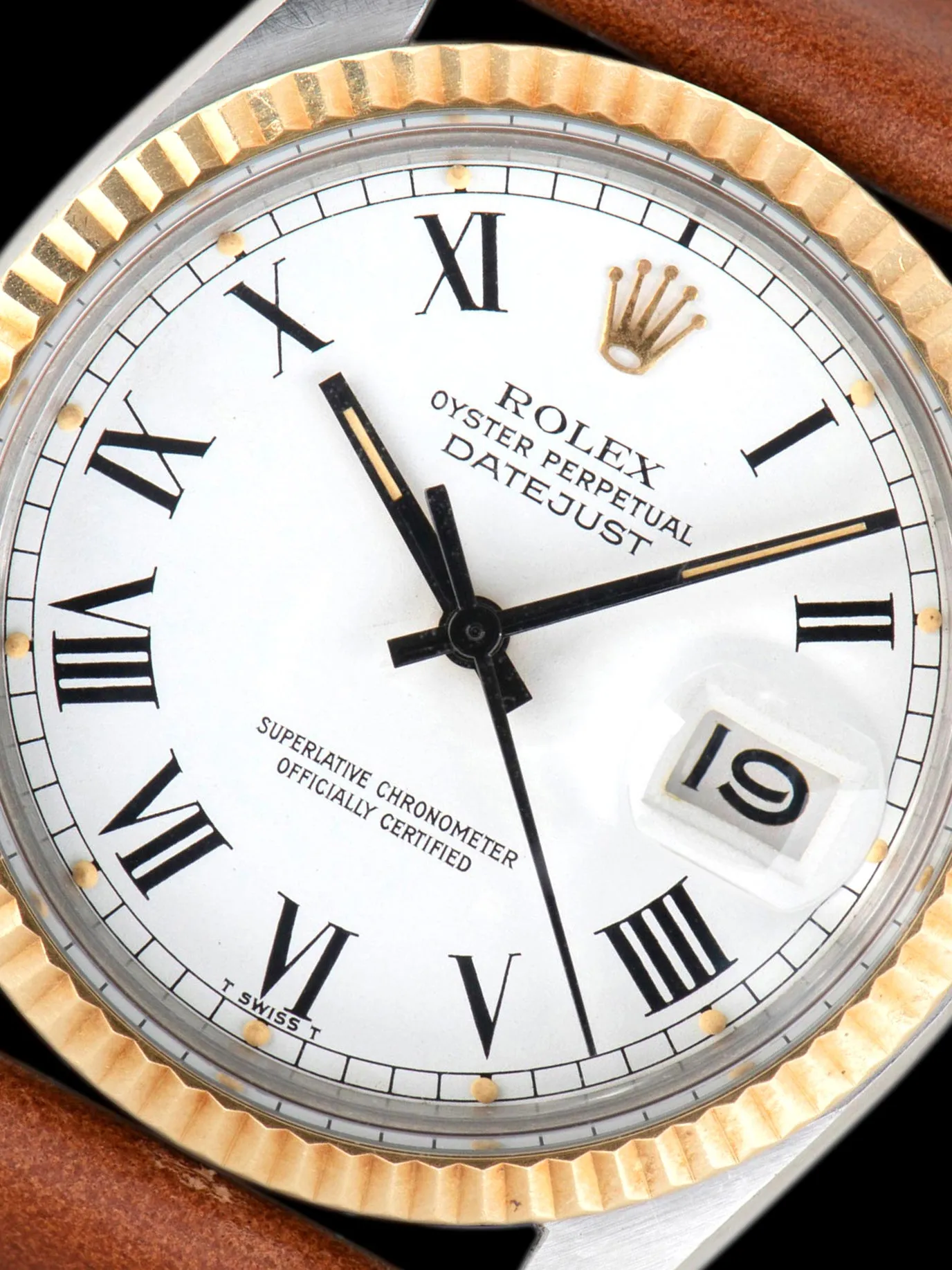 *Unpolished* 1979 Rolex Two-Tone Datejust (Ref. 16013) White "Buckley" Dial