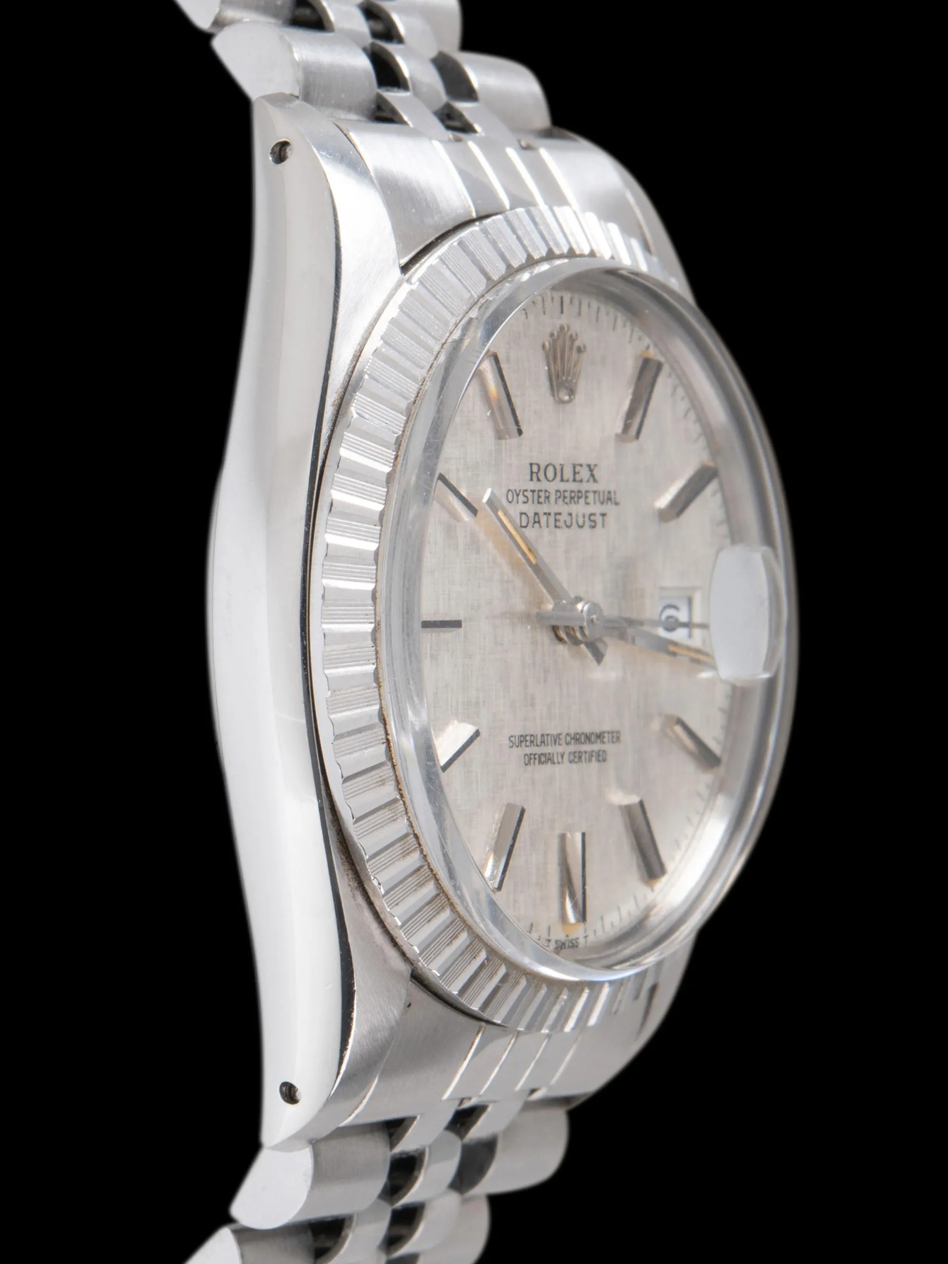 *Unpolished* 1984 Rolex Datejust (Ref. 16030) Silver "Linen" Dial