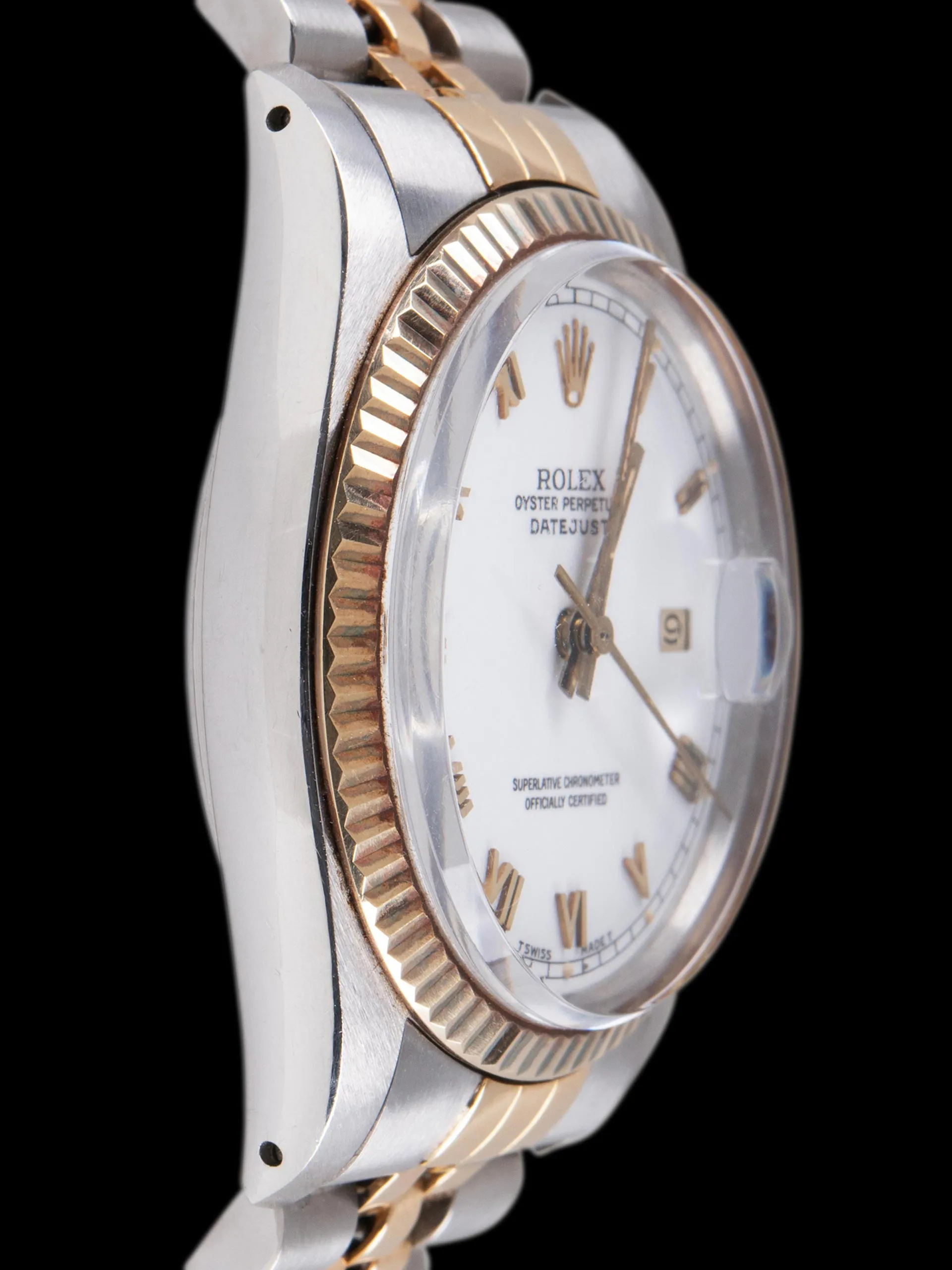 *Unpolished* 1984 Rolex Two-Tone Datejust (Ref. 16013) White Roman Dial