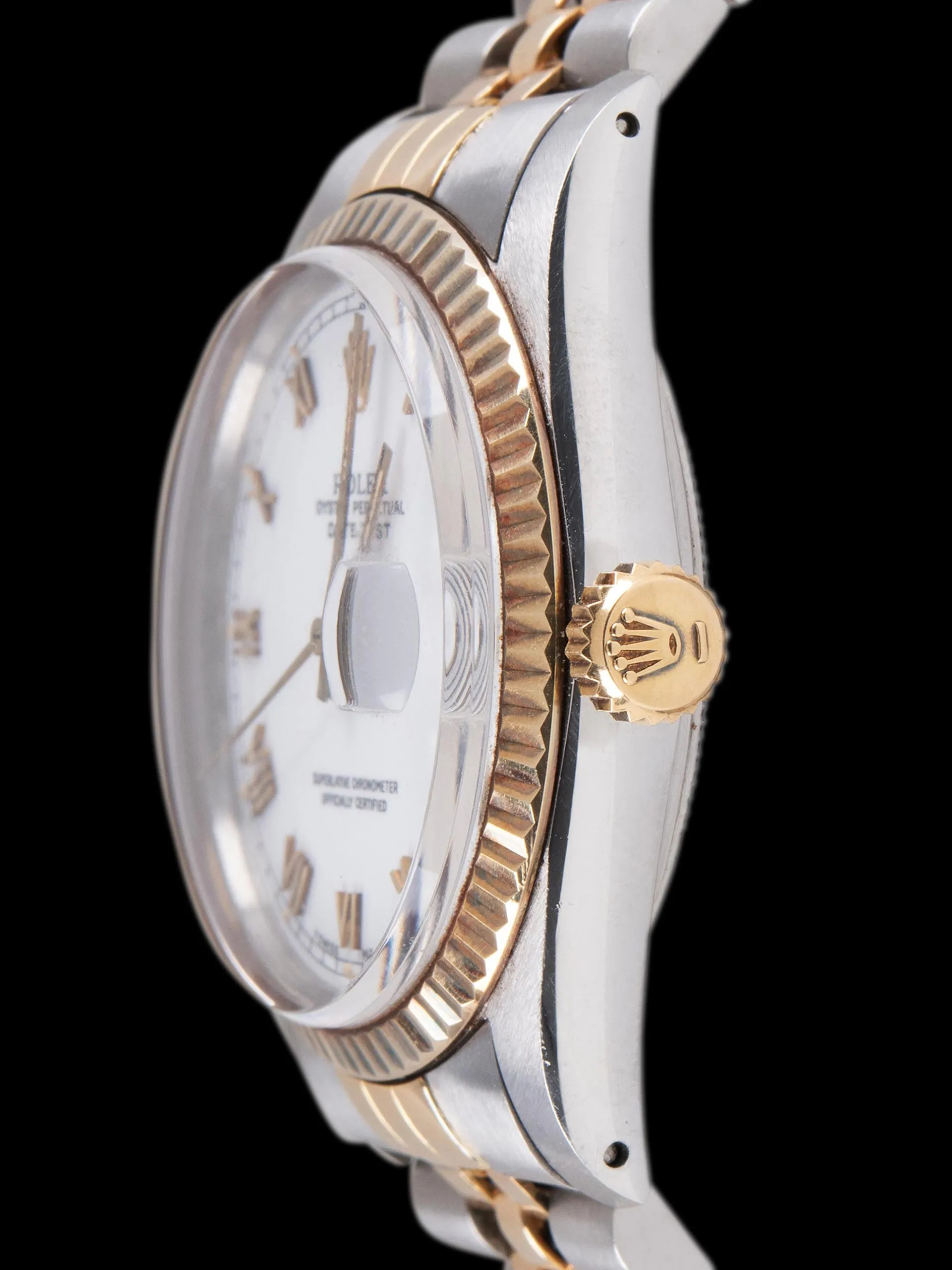 *Unpolished* 1984 Rolex Two-Tone Datejust (Ref. 16013) White Roman Dial