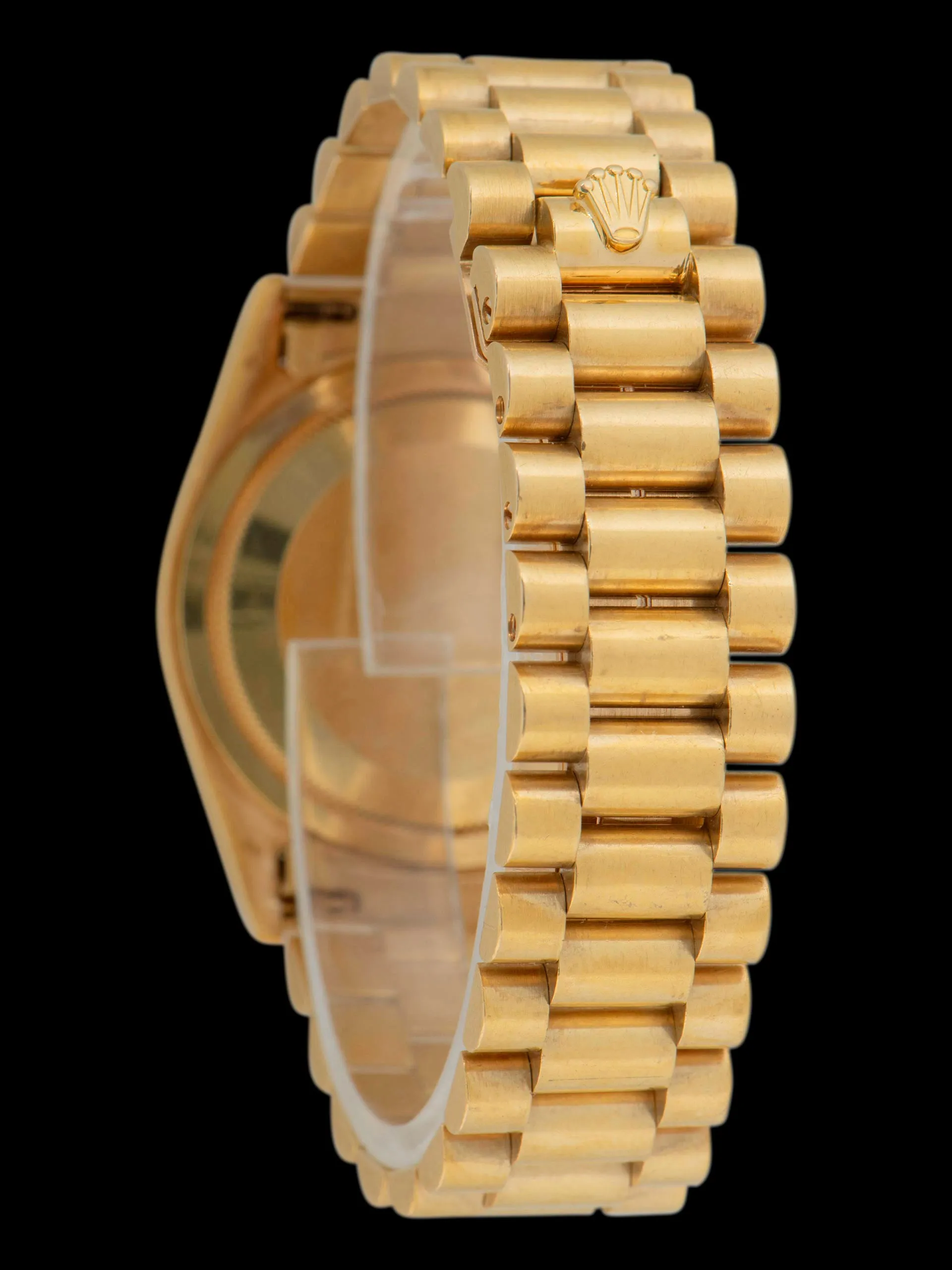 *Unpolished* 1988 Rolex Day-Date 18K YG (Ref. 18238) Champagne Diamond Dial W/ Box & Papers
