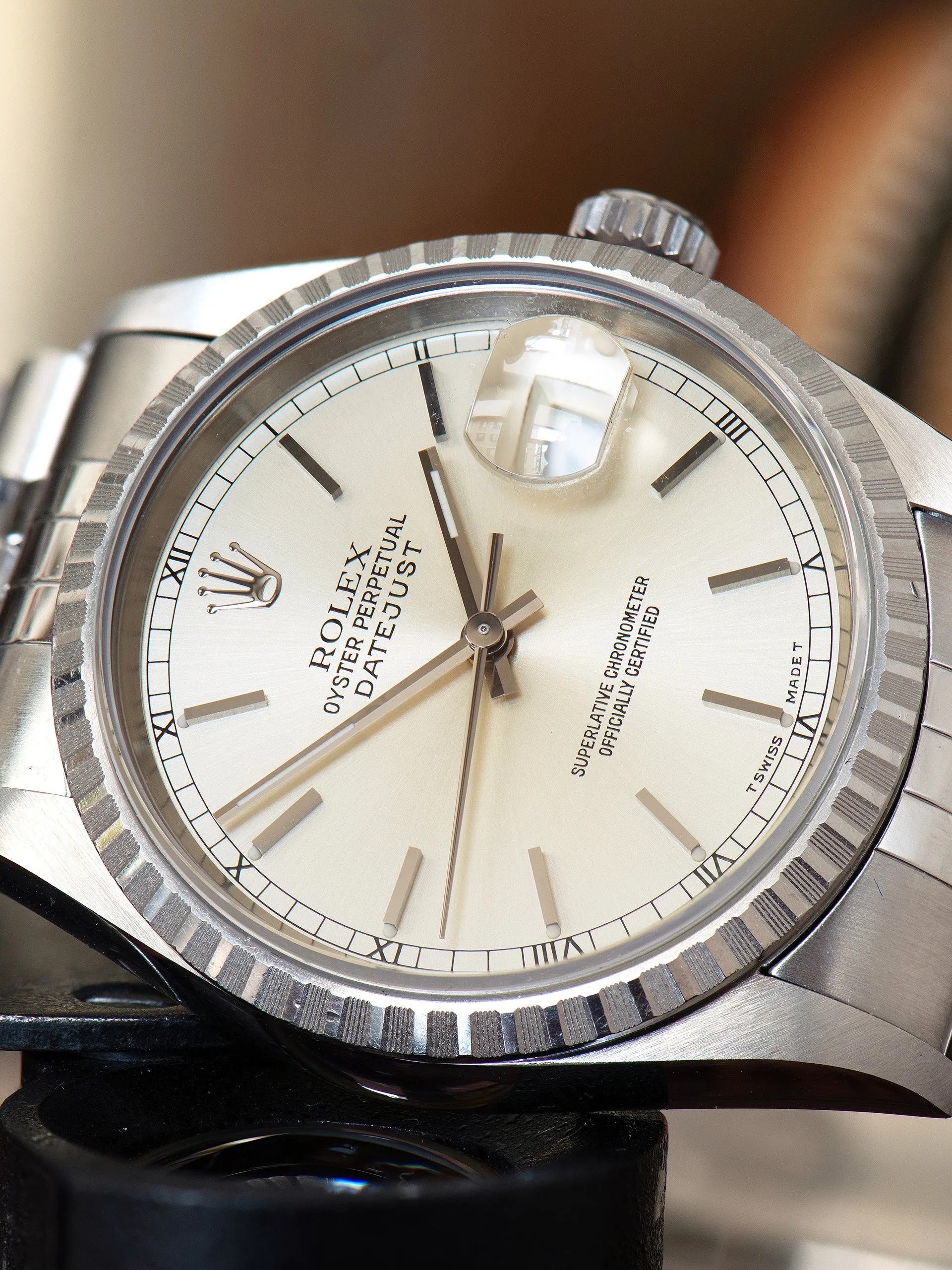 *Unpolished* 1994 Rolex Datejust (Ref. 16220) Silver Dial