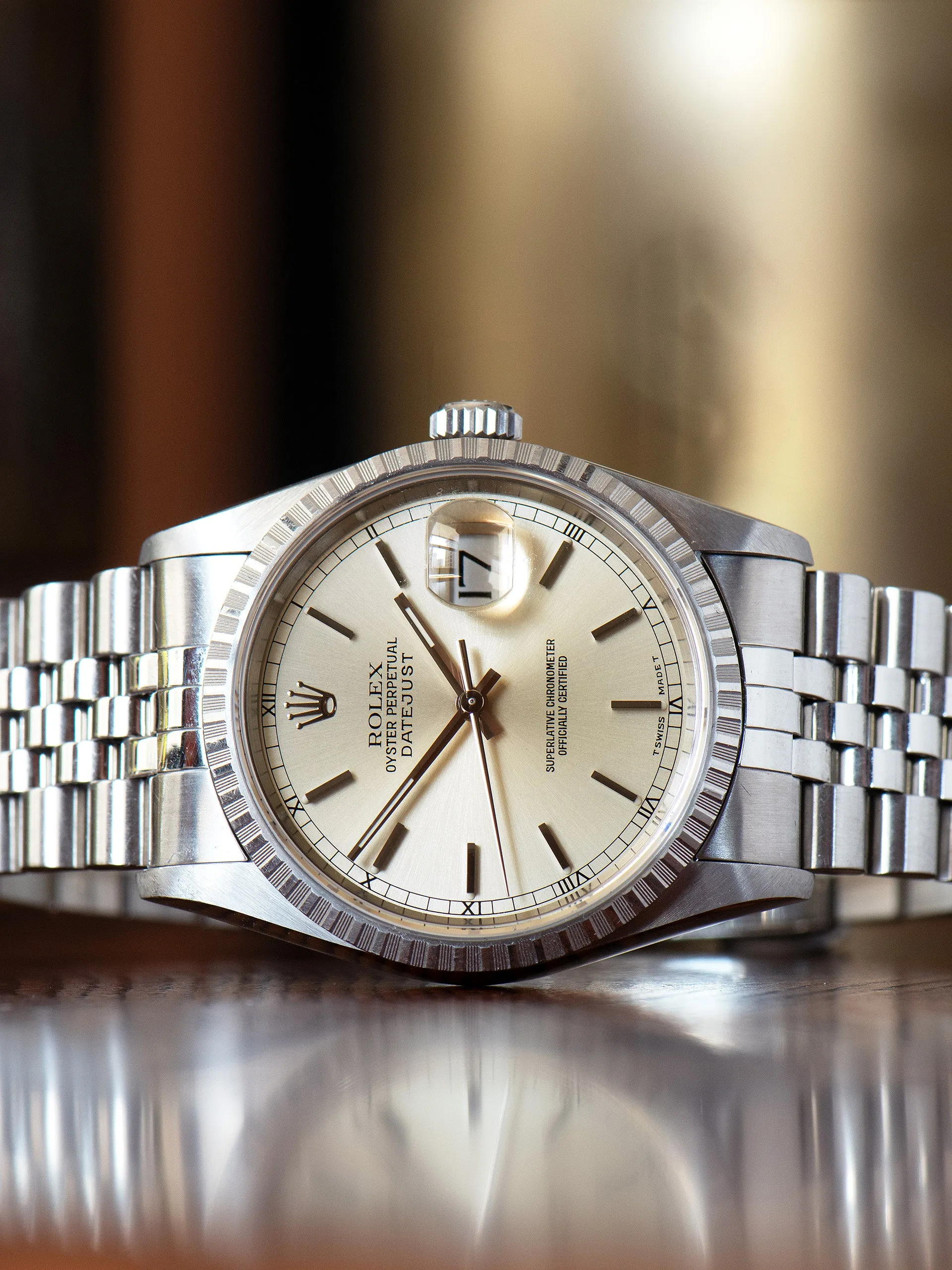 *Unpolished* 1994 Rolex Datejust (Ref. 16220) Silver Dial