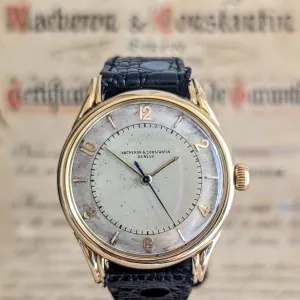 VACHERON & CONSTANTIN Geneve 18K Wristwatch Ref. 4466 Cal. 477/1 Bumper Automatic Watch - Box & Papers