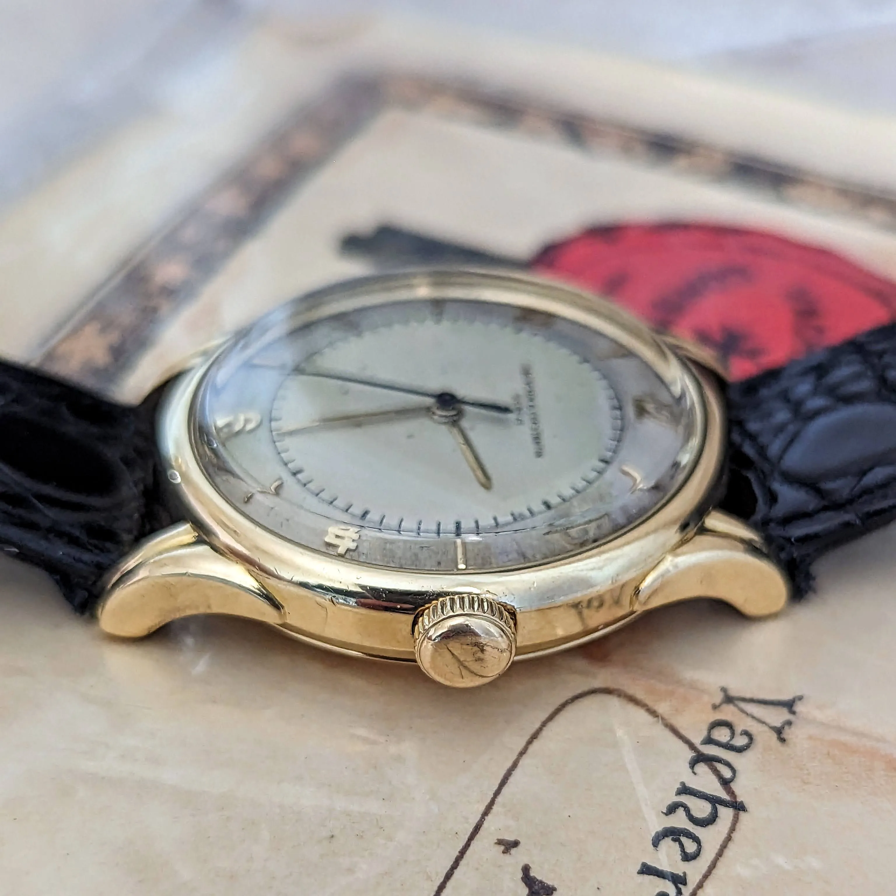 VACHERON & CONSTANTIN Geneve 18K Wristwatch Ref. 4466 Cal. 477/1 Bumper Automatic Watch - Box & Papers