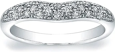 Vatche Pave Diamond Contoured Wedding Band