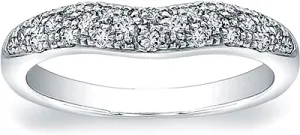 Vatche Pave Diamond Contoured Wedding Band