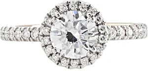 Verragio Two-Tone Pave Halo Diamond Engagement Ring