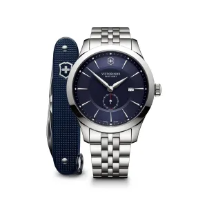 Victorinox Alliance Large 44 Blue Dial Men's Watch with Pioneer Swiss Army Knife
