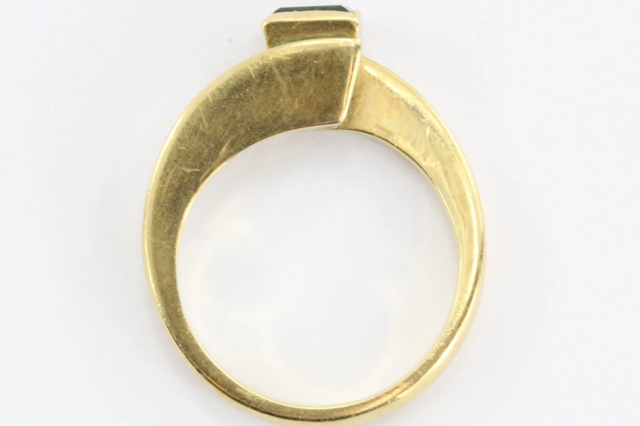 Vintage 18K Gold Colombian Emerald .25 Carat Ring