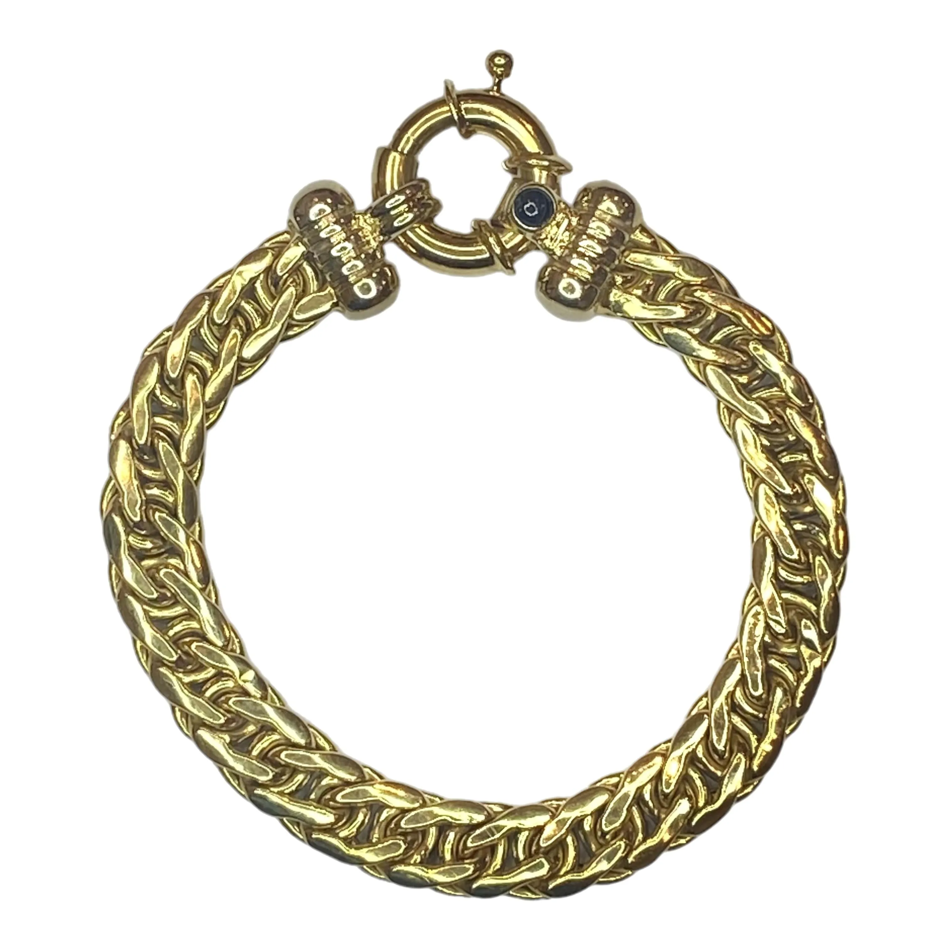 Vintage 18K Italian Stylized Curb Links Bracelet
