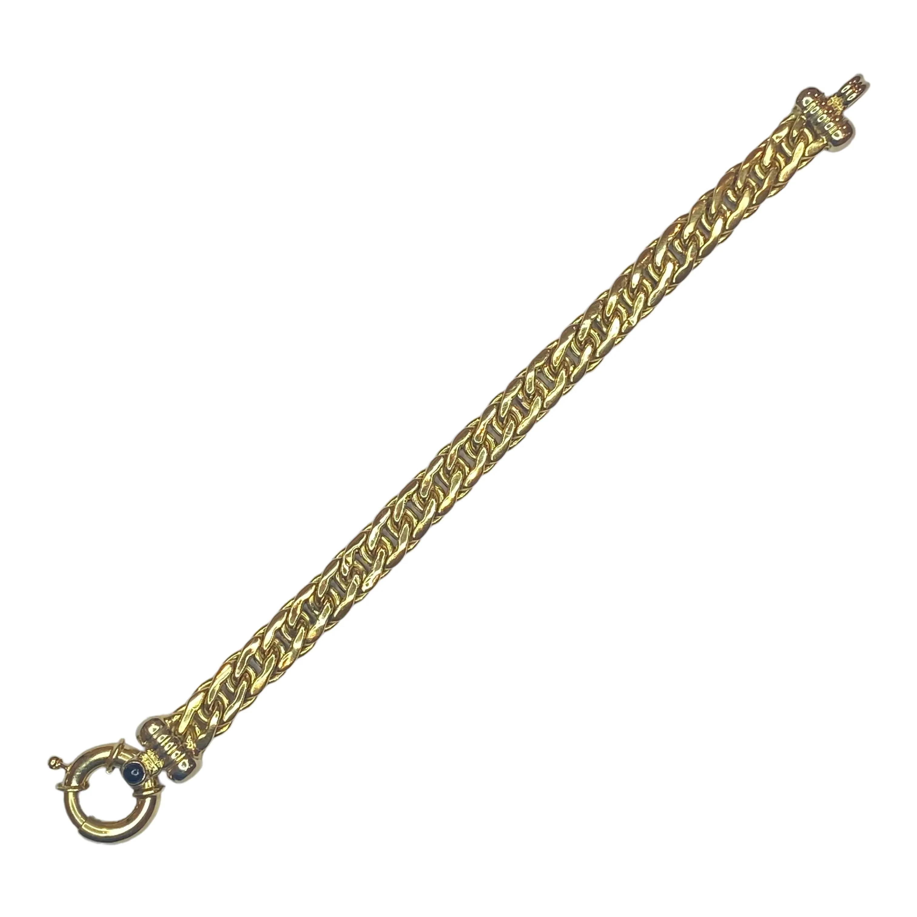 Vintage 18K Italian Stylized Curb Links Bracelet