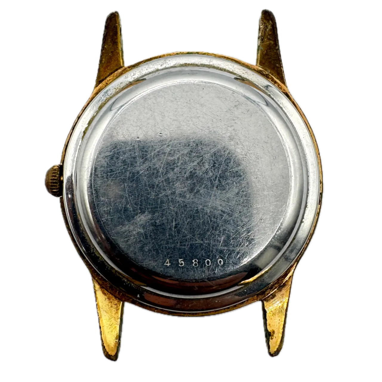 Vintage 34mm Gruen 570SS-113 Men's Automatic Wristwatch Germany10k GF & Steel
