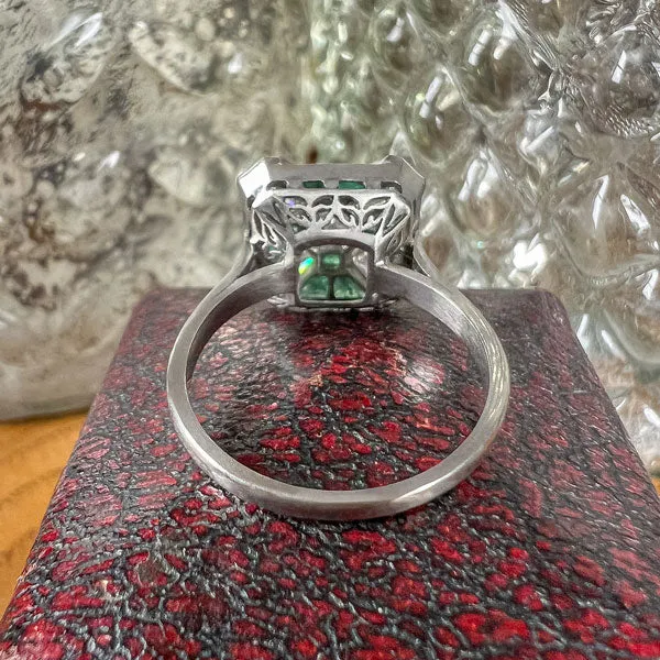 Vintage Diamond & Emerald Ring