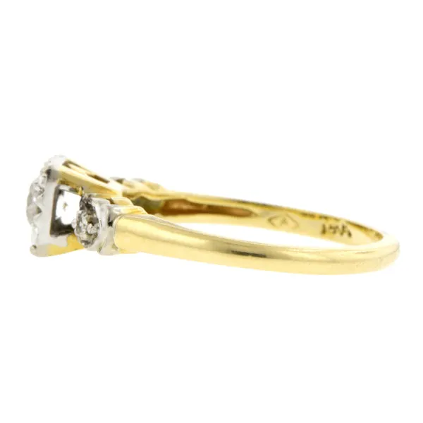 Vintage Diamond Engagement Ring, TRB 0.25ct