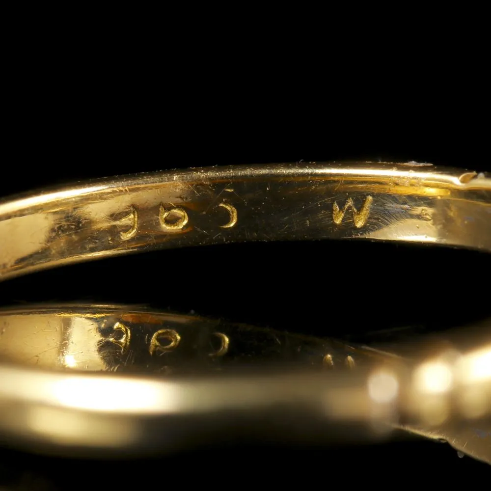 Vintage Diamond Heart Engagement Ring Dated 1964