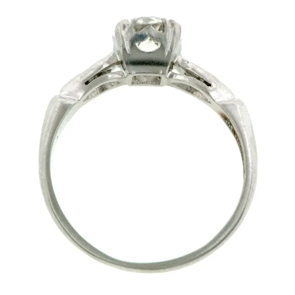 Vintage Engagement Ring, Old European 0.81ct