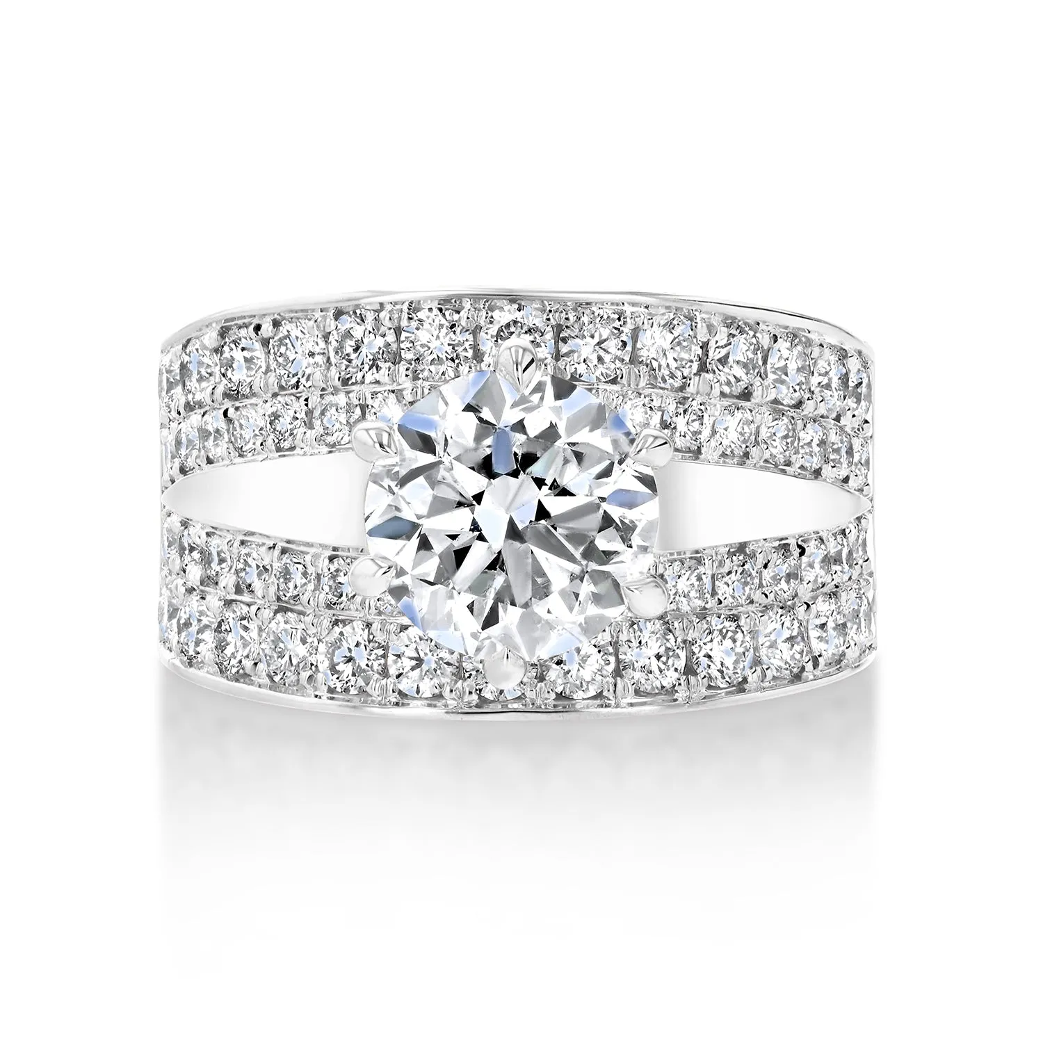 Vintage Style Diamond Engagement Ring