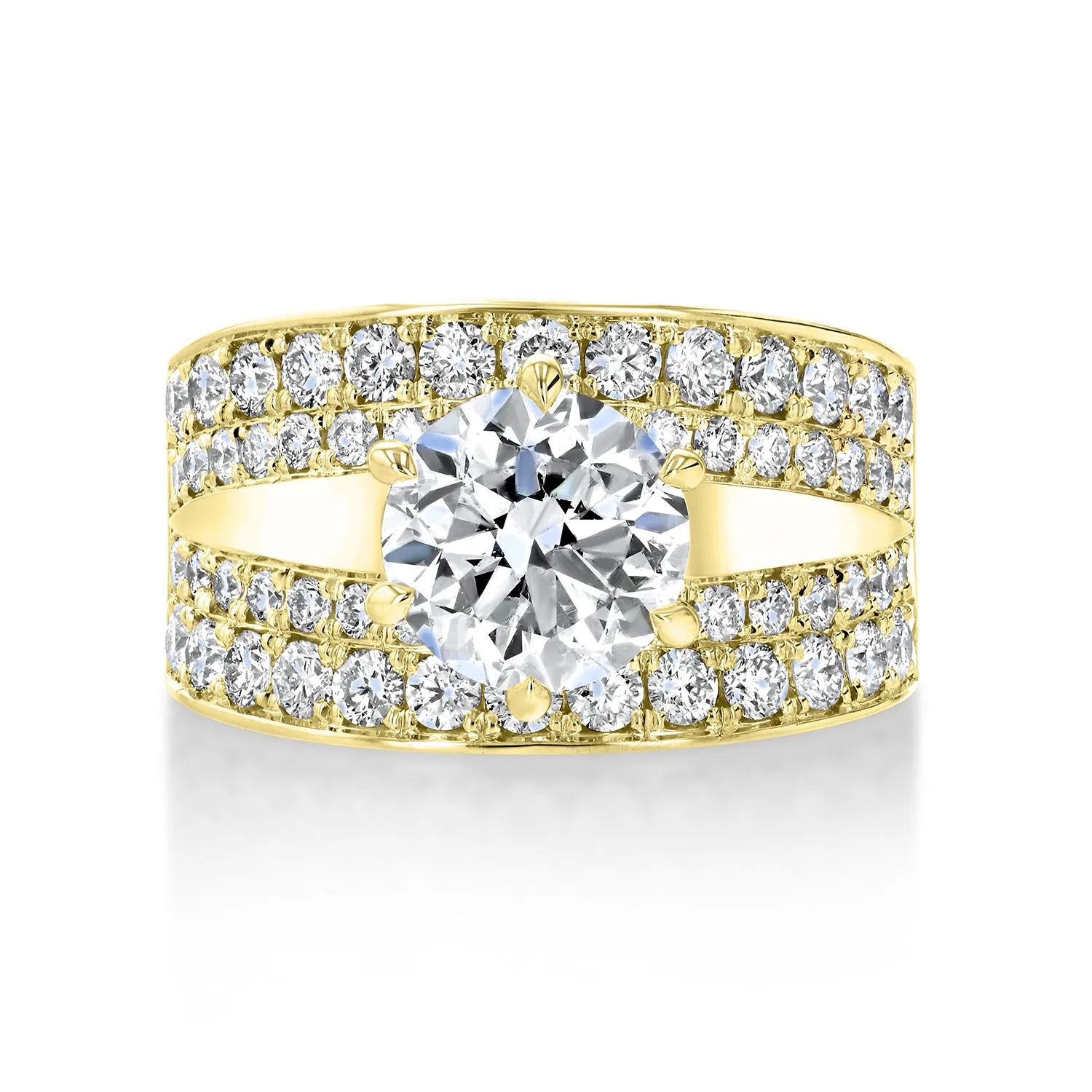 Vintage Style Diamond Engagement Ring