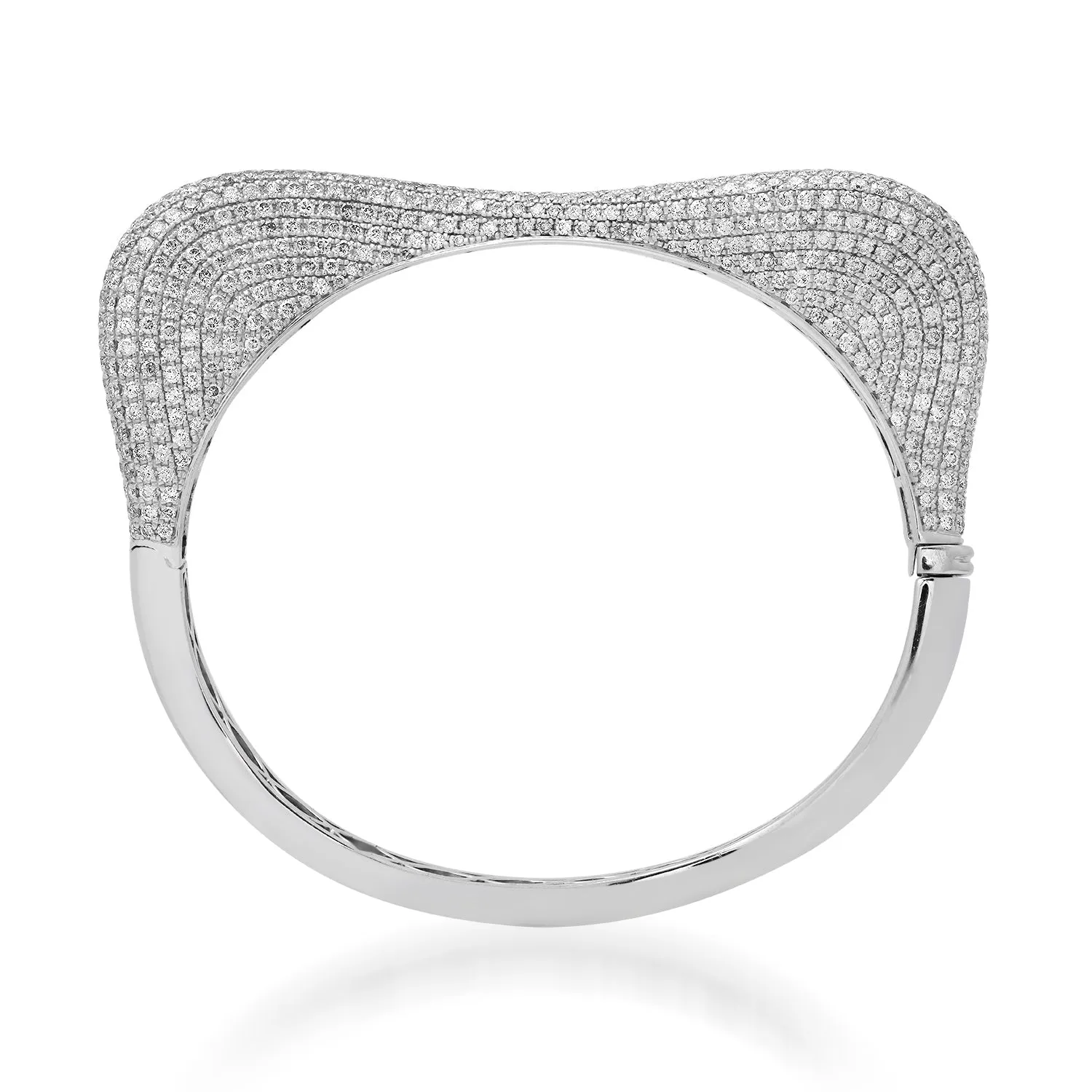 Wild & Wavy Pave Diamond Bangle